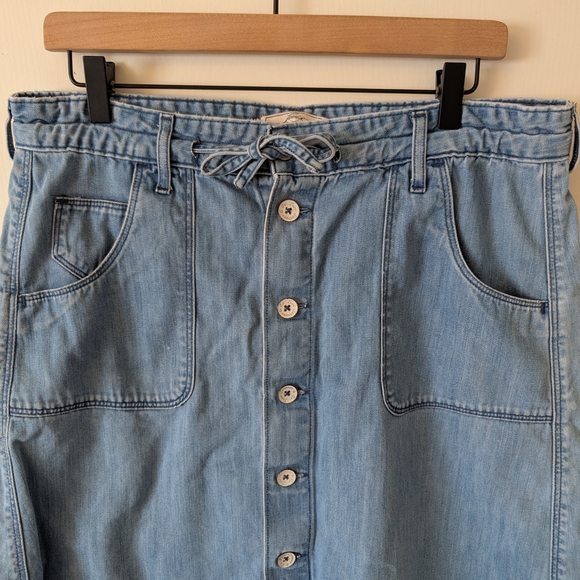 Levi's Womens 12 Denim Jean Skirt Y2k Classic Western Bohemian - Picture 3 of 7